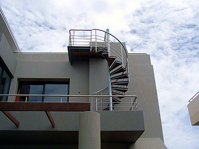 External Spiral Staircase with Balau treads.