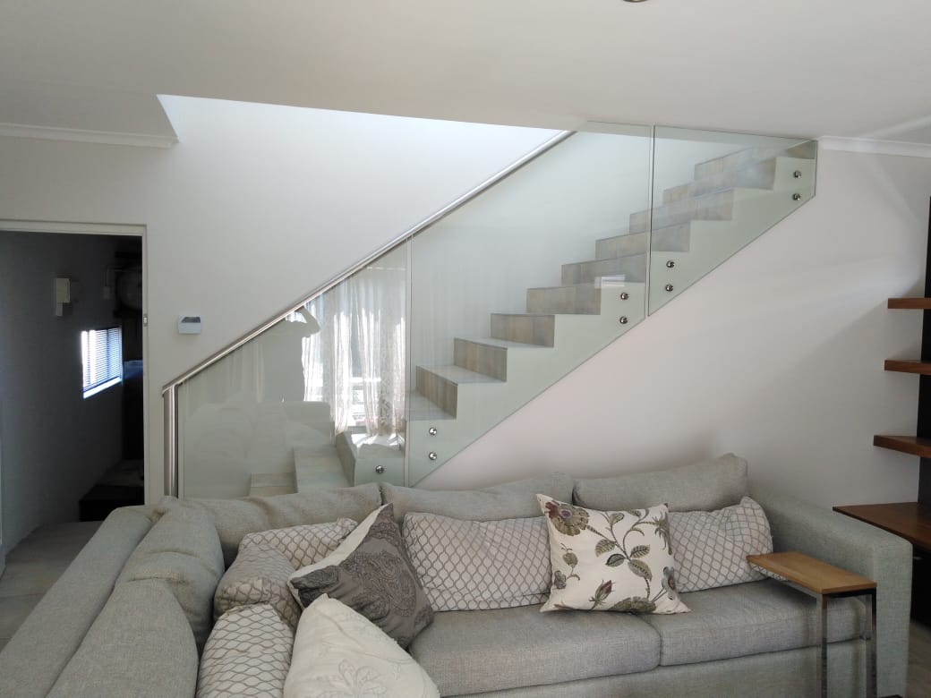 Glass Balustrades with Stainless Steel Handrail. 