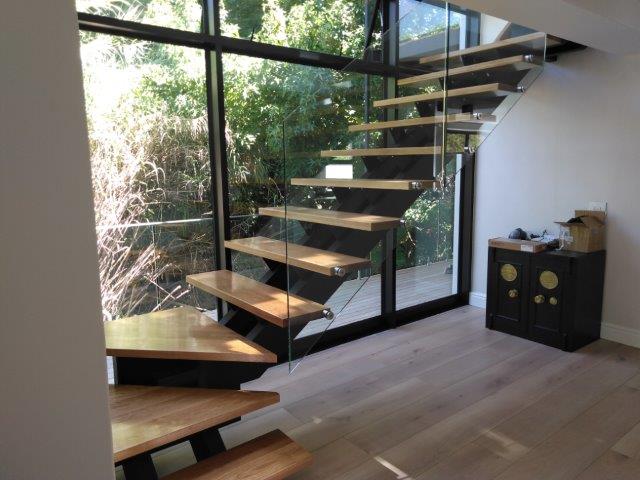 Staircase and Glass Balustrades.