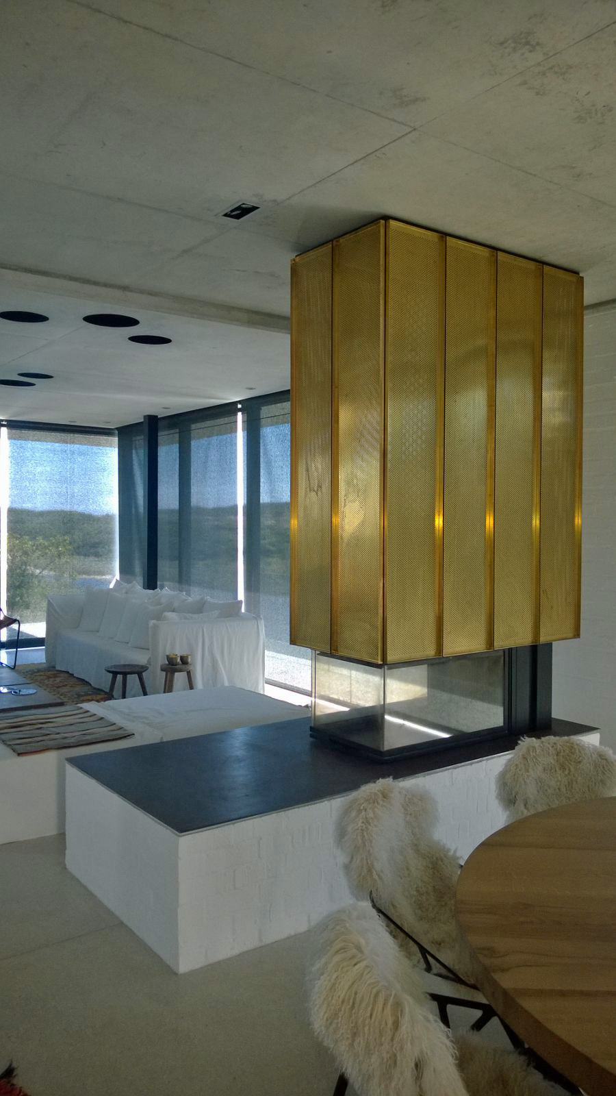 Brass Fire Place Covering.