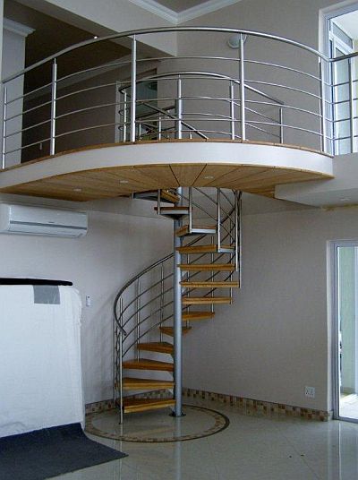 Spiral Staircase with Bridge.